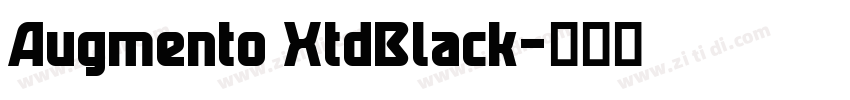 Augmento XtdBlack字体转换 Augmento XtdBlack字体转换